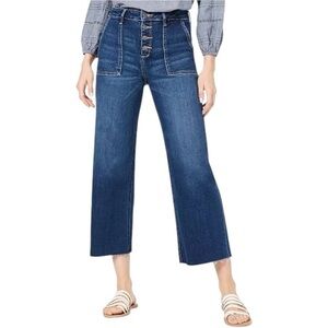 Hidden Denim Women’s Size 28 Blue Wash Nori Cropped Wide Leg Jeans